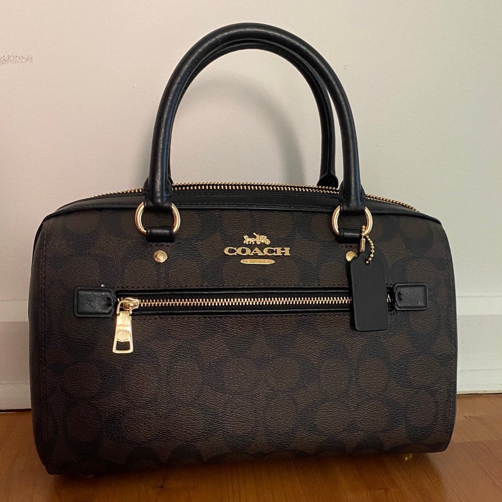 NWT Coach Rowan Satchel In Signature Canvas